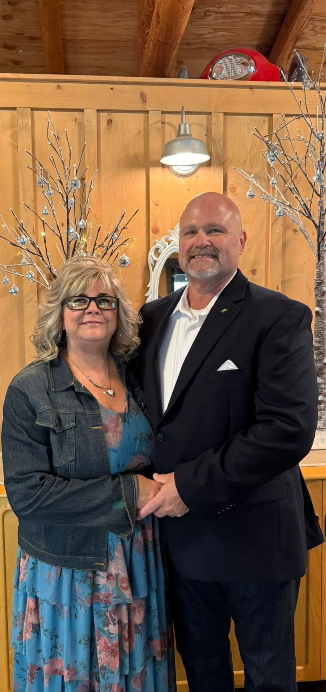 Associate pastor Michael Polk, pictured on the right